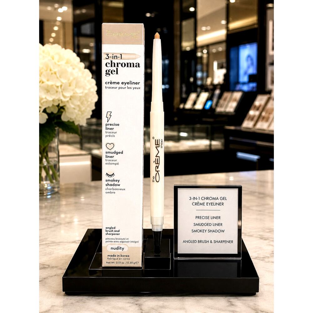 The Crème Shop 3-in-1 Chroma Gel Crème Eyeliner - Nudity